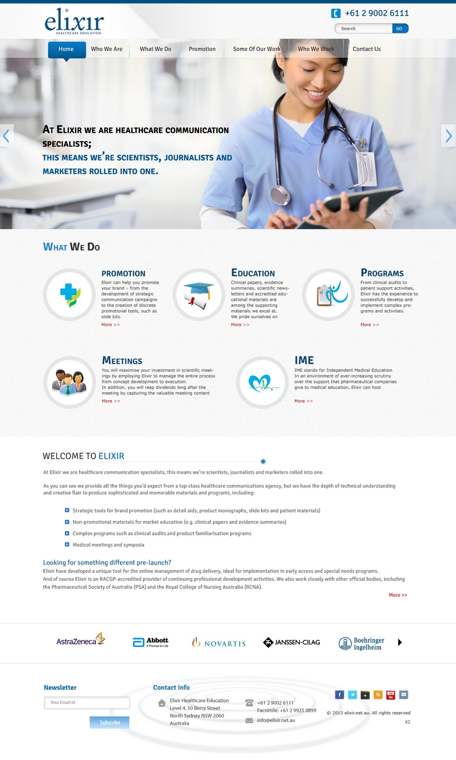 Web Design by pb for Elixir Healthcare Education | Design #2790161