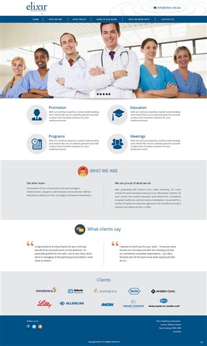 Web-Design von pb für Elixir Healthcare Education | Design: #2790163