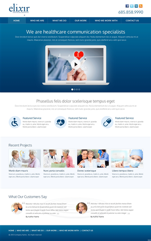 Web-Design von pb für Elixir Healthcare Education | Design: #2790164