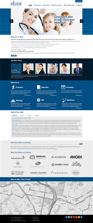Web-Design von Creative Usha für Elixir Healthcare Education | Design #2825809