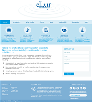 Web-Design von jeckx2 für Elixir Healthcare Education | Design: #2824144