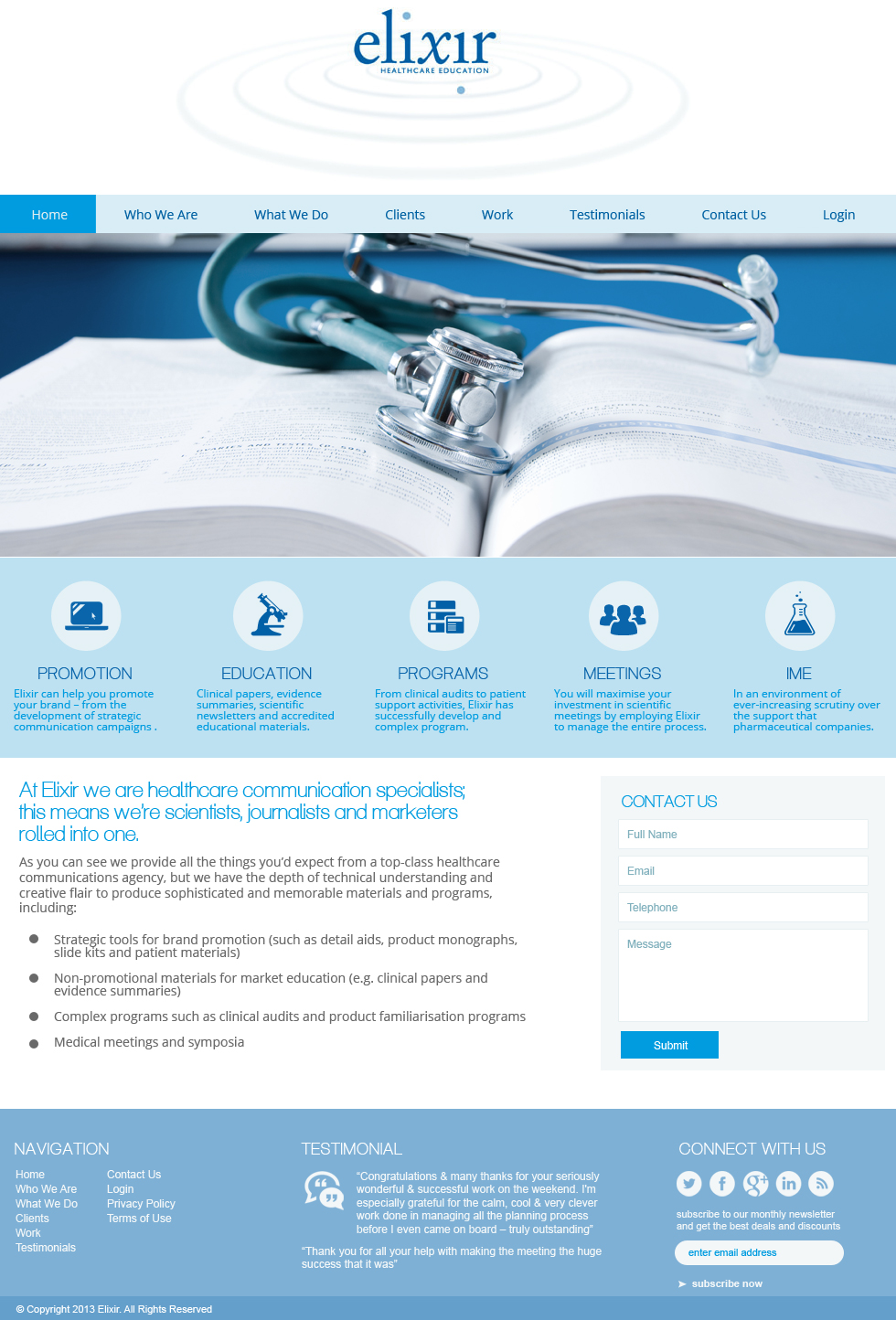 Web-Design von jeckx2 für Elixir Healthcare Education | Design #2824176