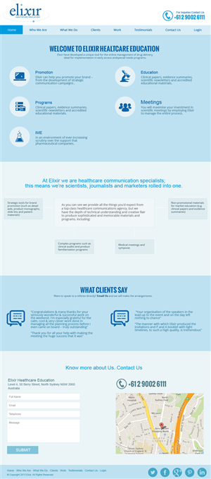Design for company homepage promoting to the pharmaceutical industry | Web-Design von jeckx2