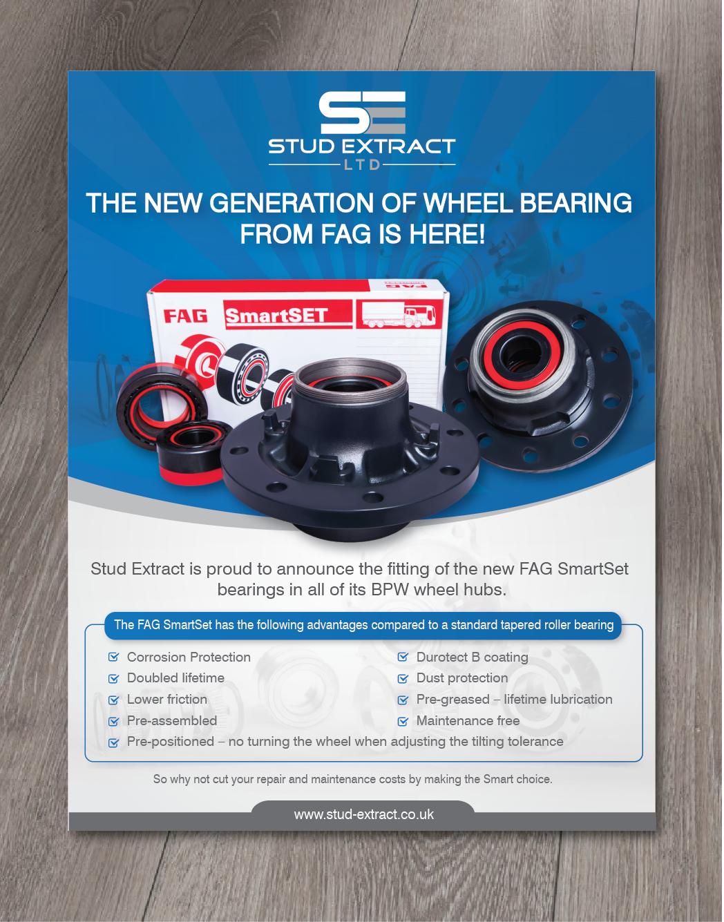 Flyer Design by alex989 for CV Hubs & Bearings Ltd | Design #18137087