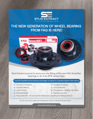 Flyer Design by alex989 for CV Hubs & Bearings Ltd | Design: #18137087