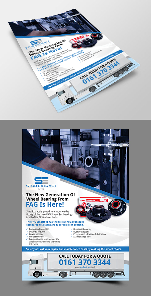 Flyer Design by ecorokerz for CV Hubs & Bearings Ltd | Design #18121958