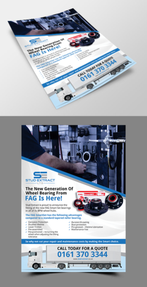 Flyer Design by ecorokerz for CV Hubs & Bearings Ltd | Design #18121958