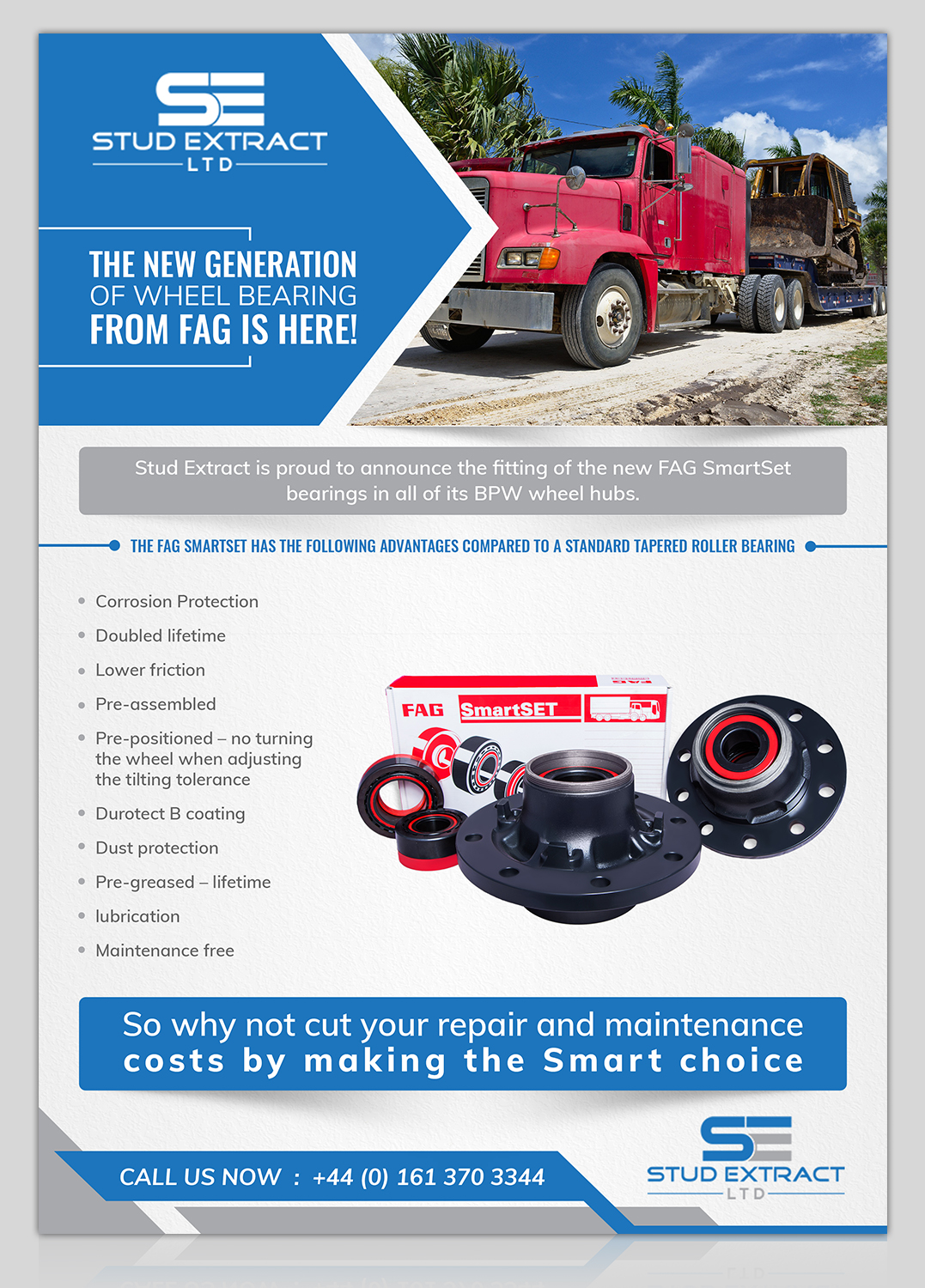 Flyer Design by SAI DESIGNS for CV Hubs & Bearings Ltd | Design #18164126