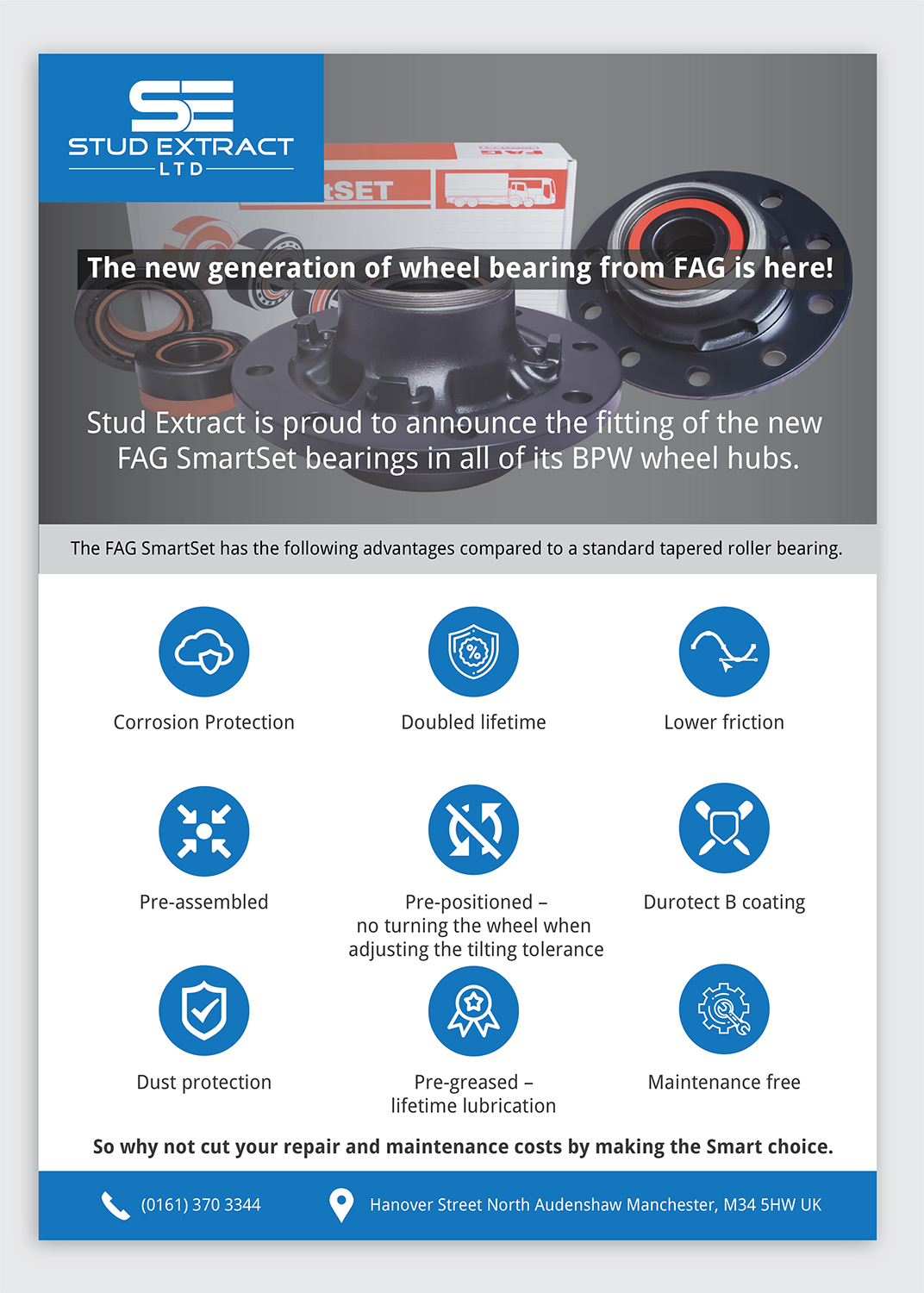 Flyer Design by A Y A N for CV Hubs & Bearings Ltd | Design #18142550