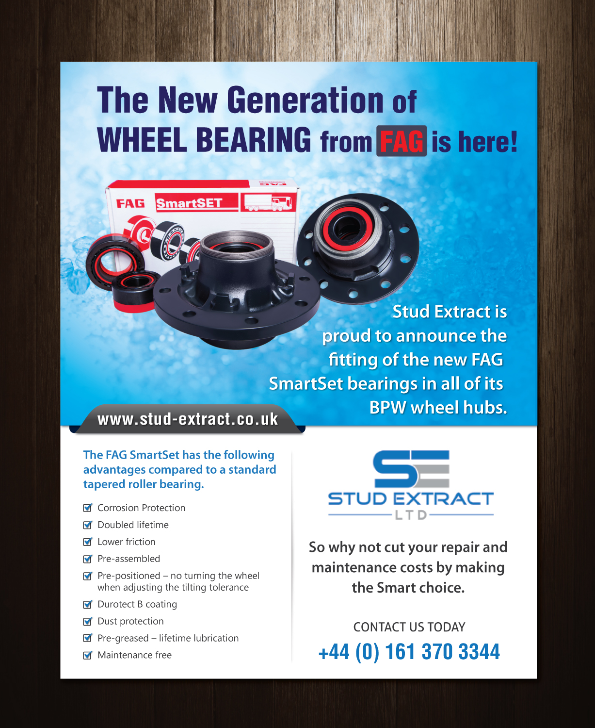 Diseño de Flyer por meet007 para CV Hubs & Bearings Ltd | Diseño #18121309