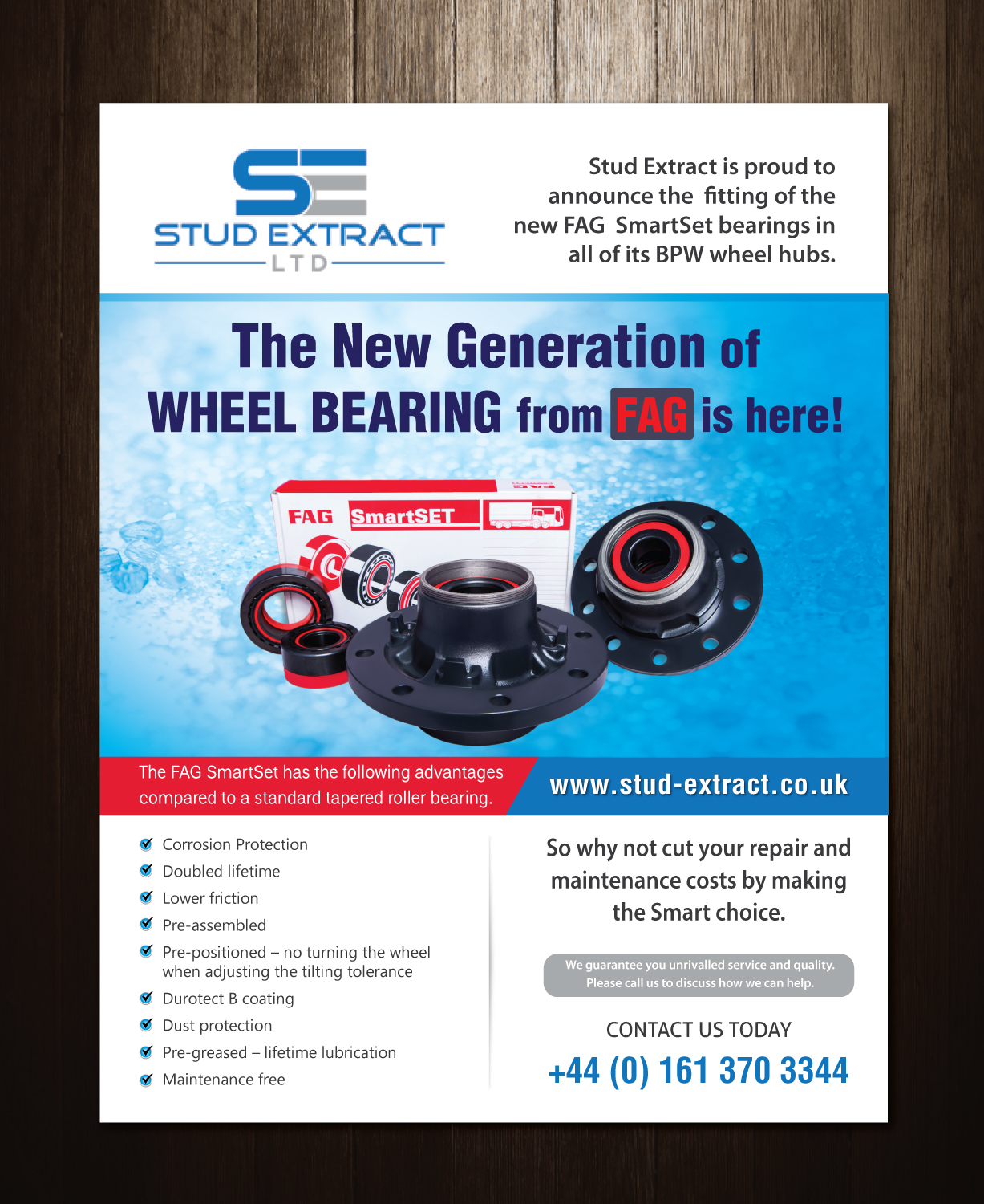 Diseño de Flyer por meet007 para CV Hubs & Bearings Ltd | Diseño #18121470
