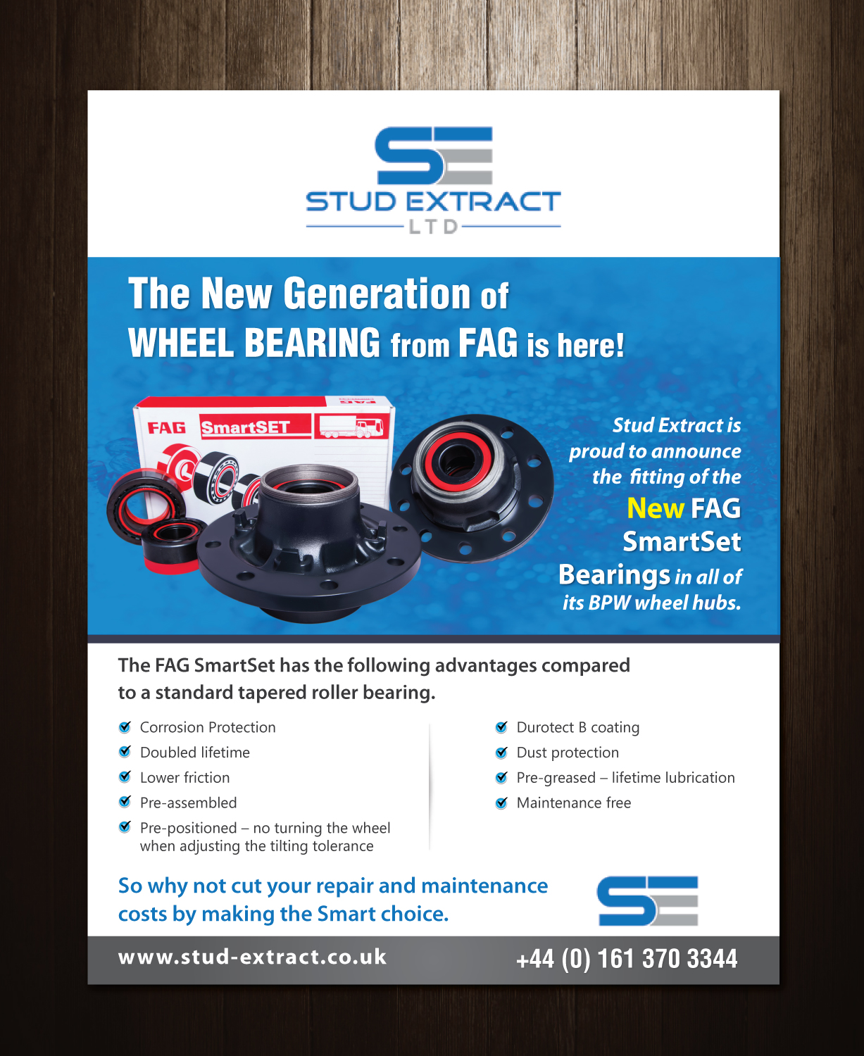 Diseño de Flyer por meet007 para CV Hubs & Bearings Ltd | Diseño #18121766