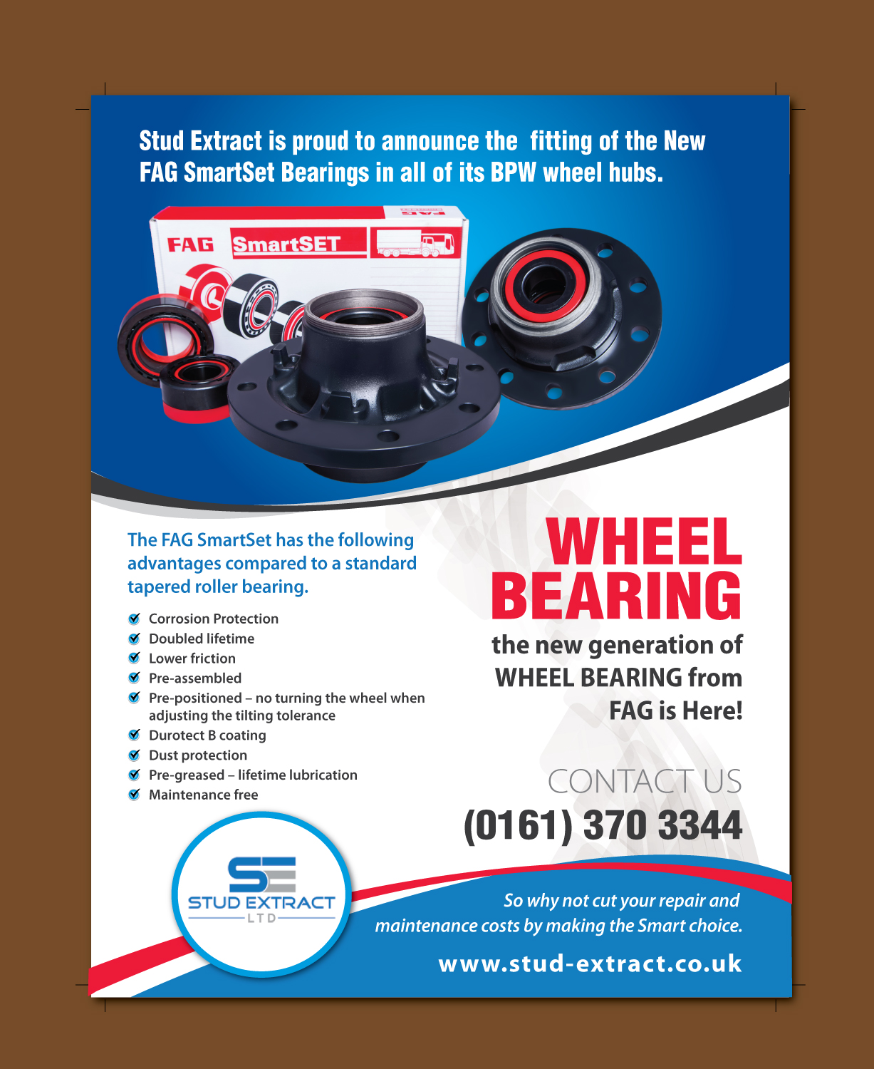 Diseño de Flyer por meet007 para CV Hubs & Bearings Ltd | Diseño #18123279