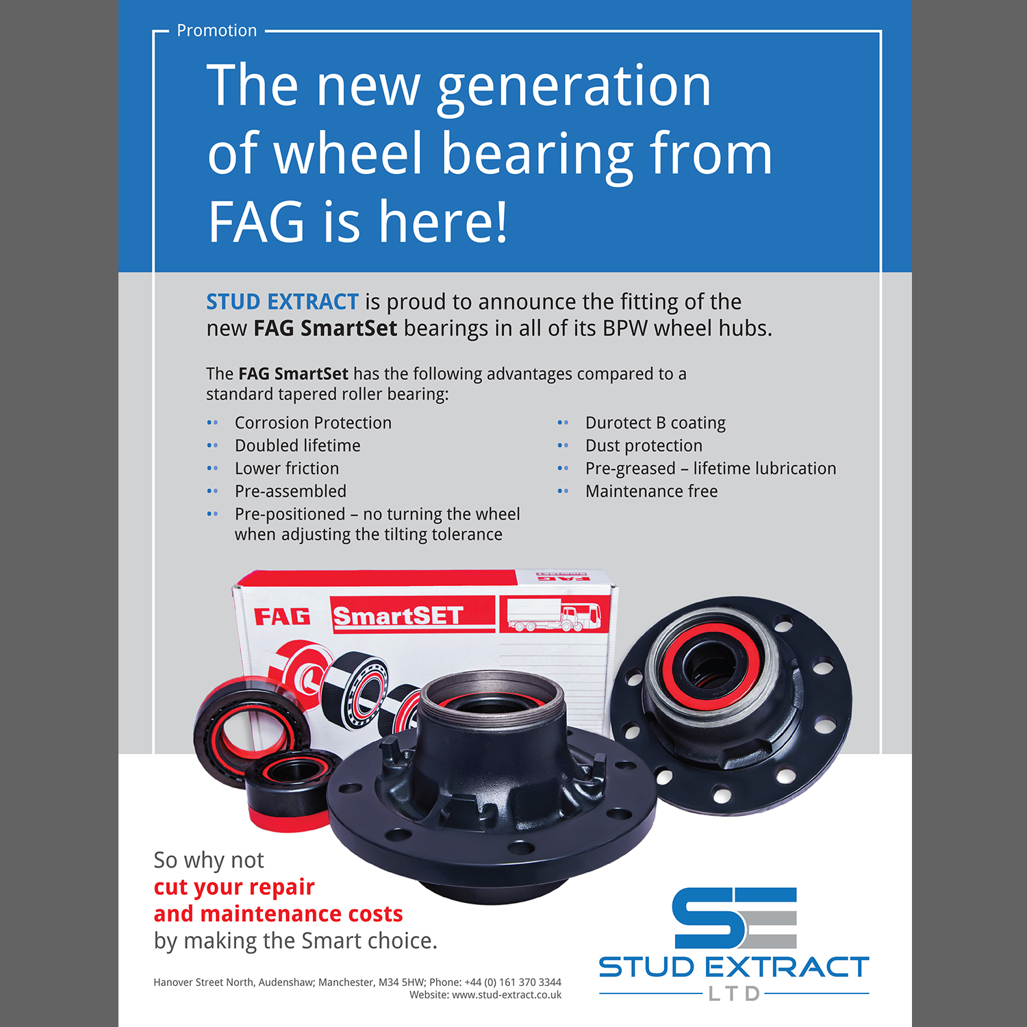 Flyer Design by Ashley Erasmus for CV Hubs & Bearings Ltd | Design #18122861