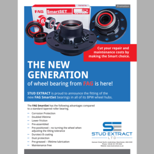 Flyer Design by Ashley Erasmus for CV Hubs & Bearings Ltd | Design: #18122888