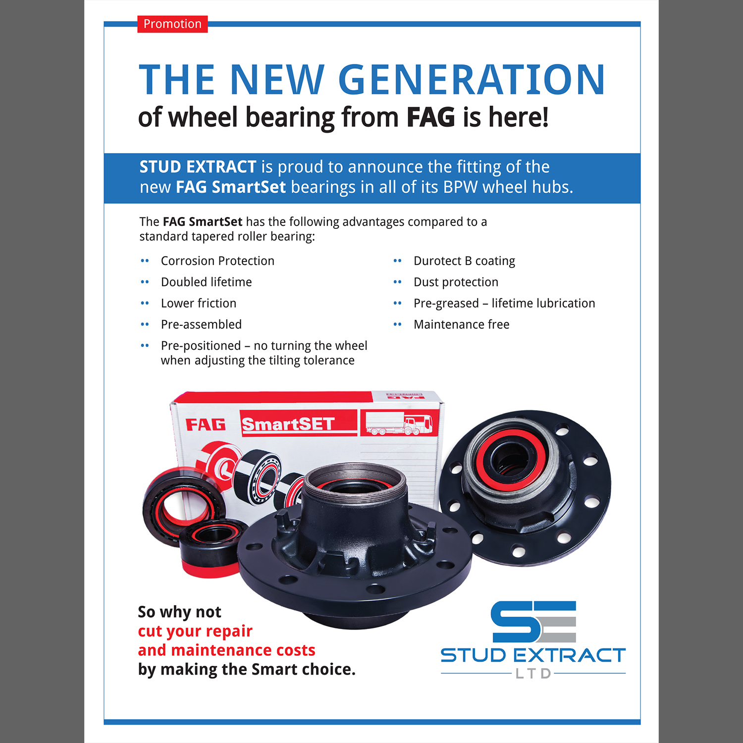 Flyer Design by Ashley Erasmus for CV Hubs & Bearings Ltd | Design #18142419