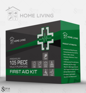 Home Living Brand - Requires Fresh New First Aid Kit Outer Packaging Design! | Diseño de Empaque por SofiaDesignStudio