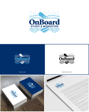 Logo Design by ArtMajesty for OnBoard Study & Migration | Design #18136276