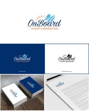 Logo Design by MoonFeather for OnBoard Study & Migration | Design: #18136619