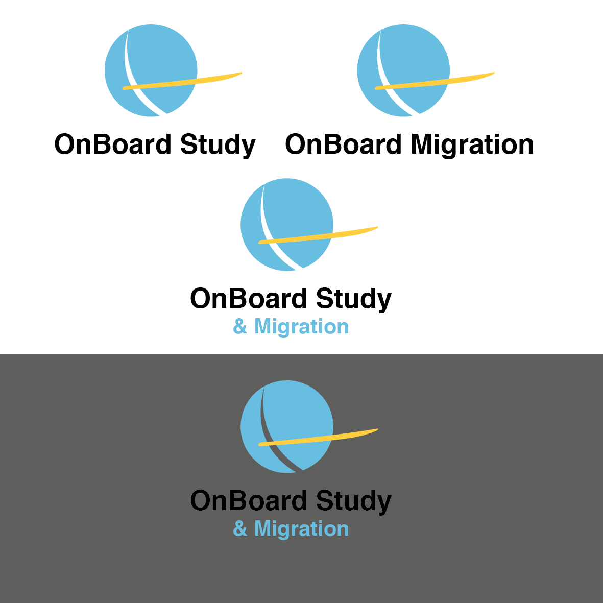 Logo Design by Erijel for OnBoard Study & Migration | Design #18142685