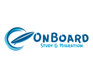 Logo Design by Gavril Fachikov for OnBoard Study & Migration | Design #18175323