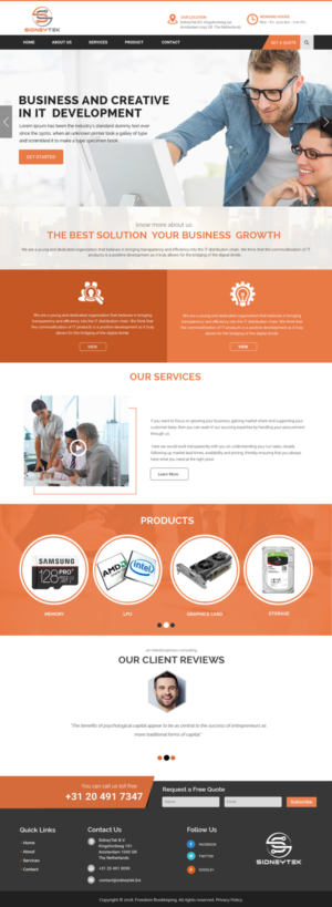 Web Design by Xclusive Designer for this project | Design #18137651