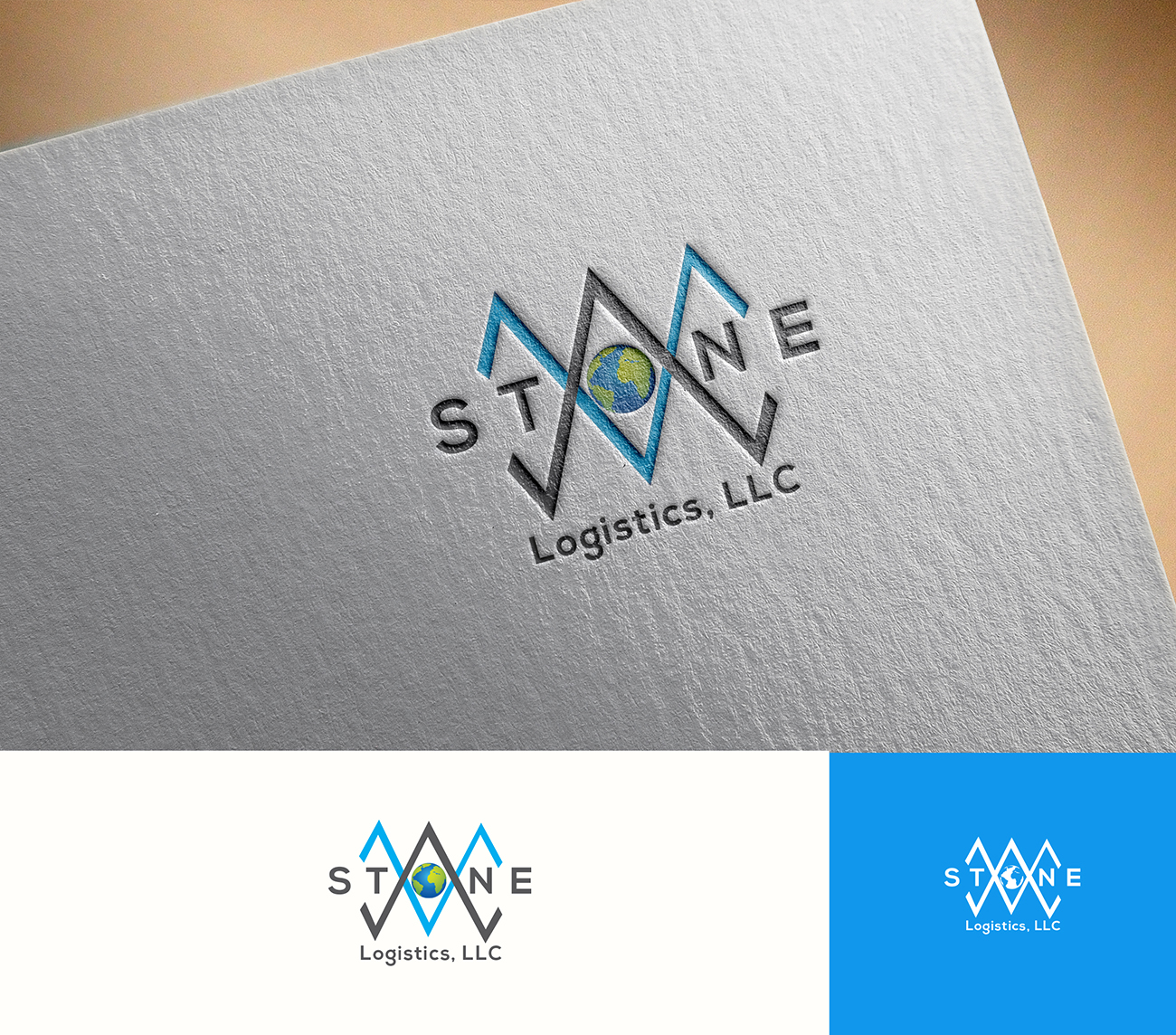 Logo Design by BEEZU for W.M. Stone Logistics, LLC | Design #18196770
