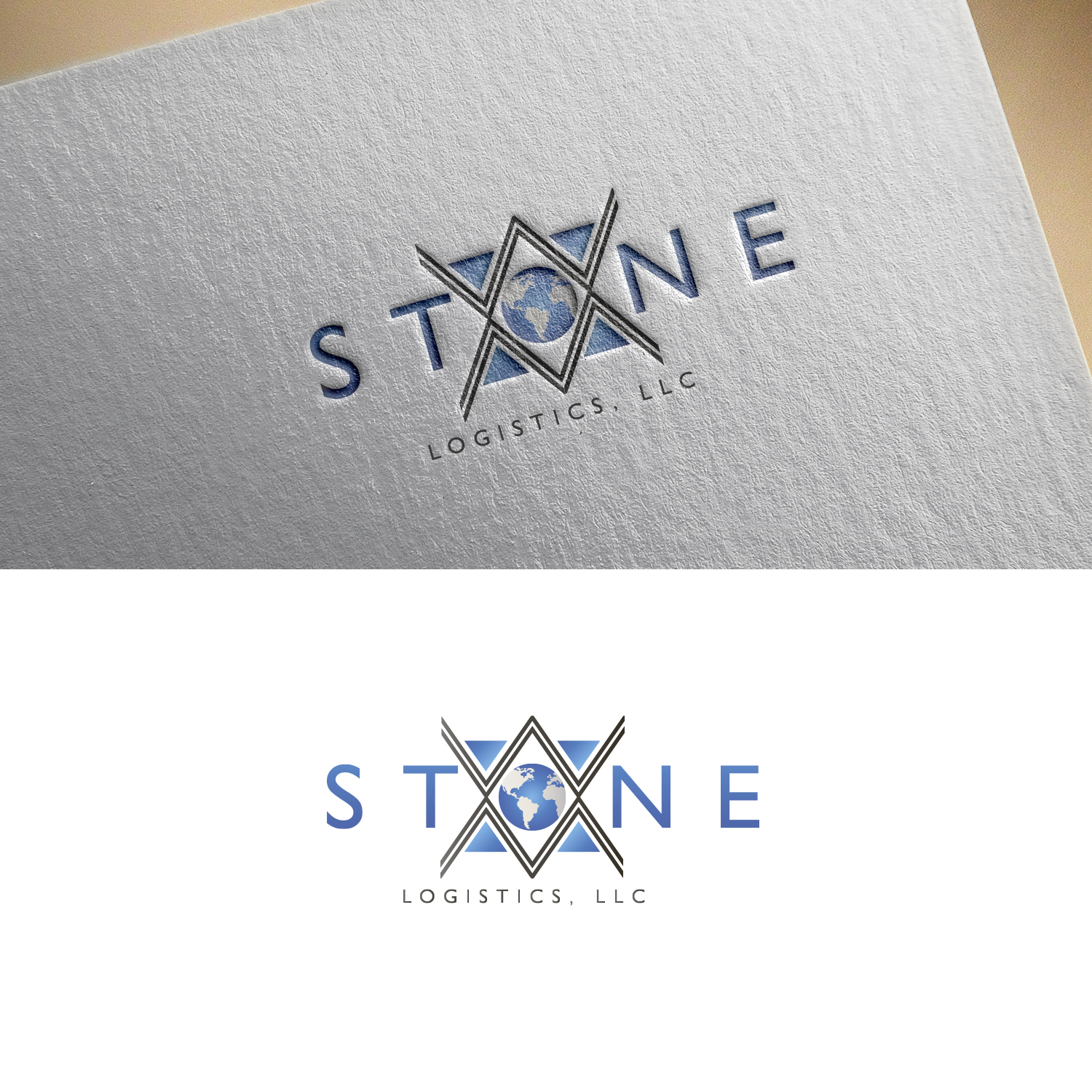 Logo Design by Lazy Panda for W.M. Stone Logistics, LLC | Design #18148193