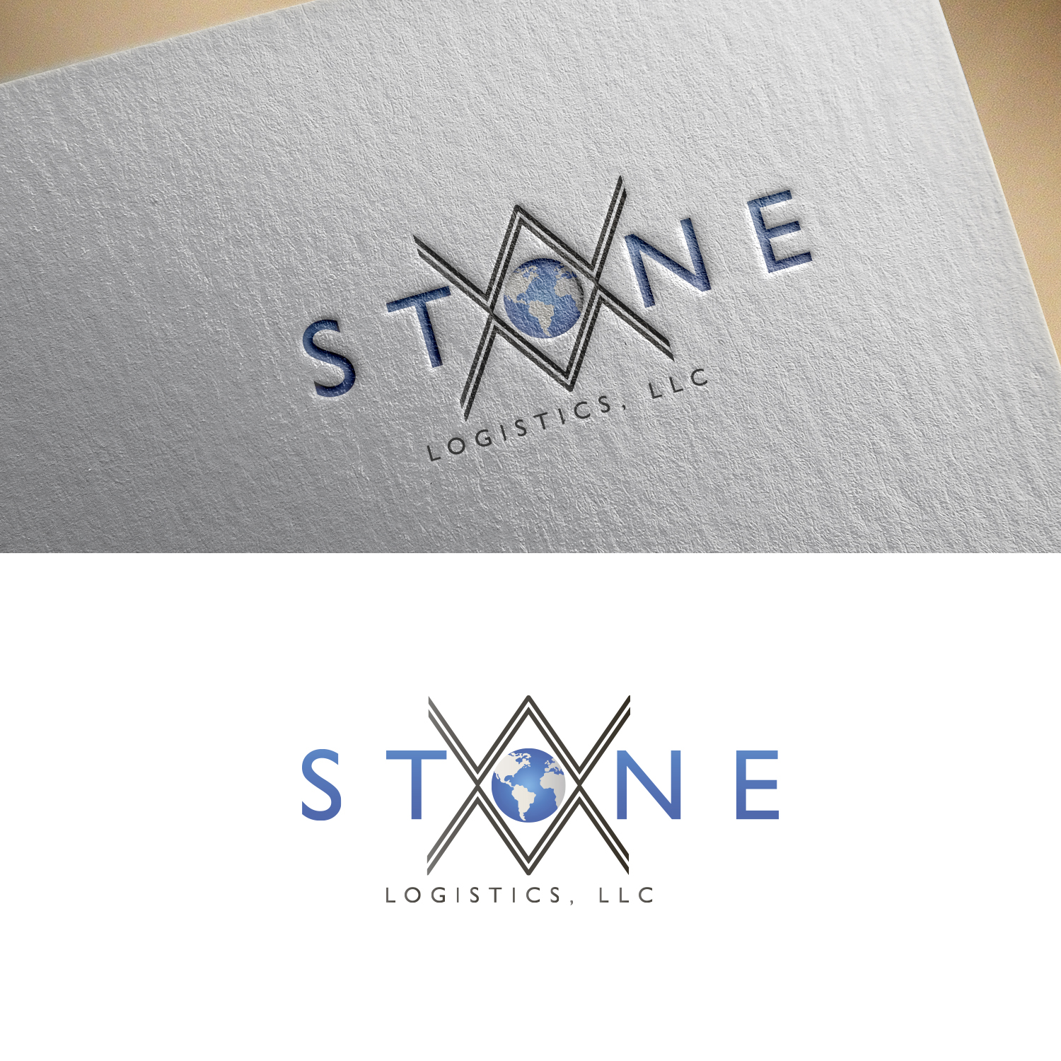 Logo Design by Lazy Panda for W.M. Stone Logistics, LLC | Design #18148195