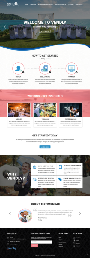 Web Design by pb for Vendly Partners | Design: #18126784