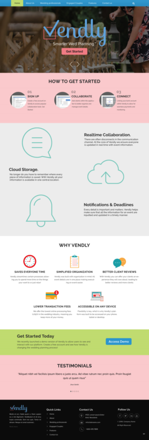 Web Design by pb for Vendly Partners | Design: #18137078