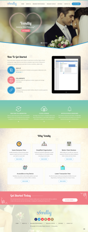 Web Design by pb for Vendly Partners | Design: #18137079
