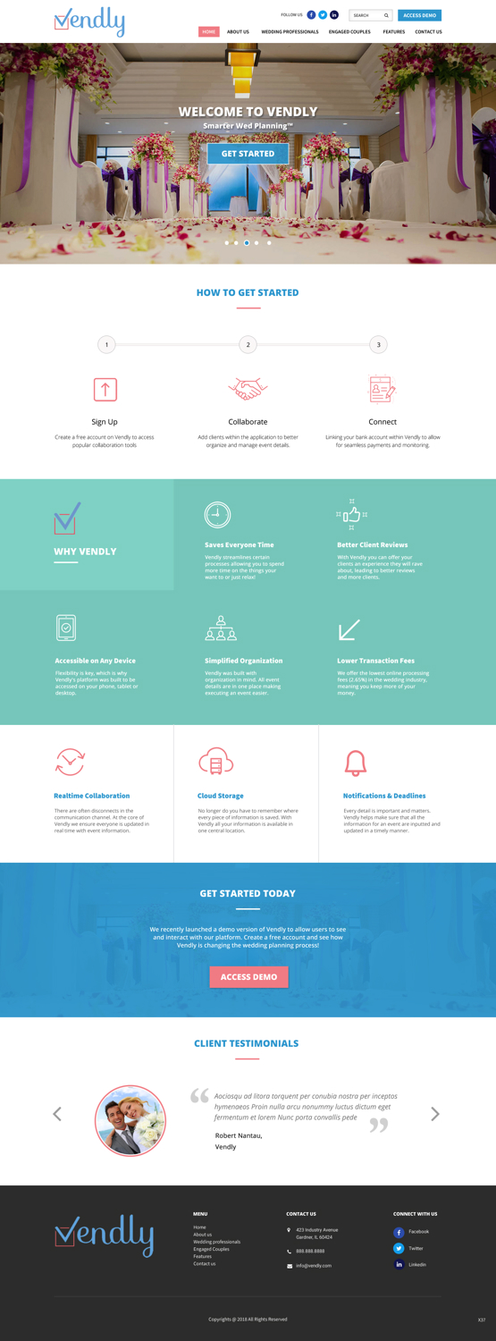 Web Design by pb for Vendly Partners | Design #18137082