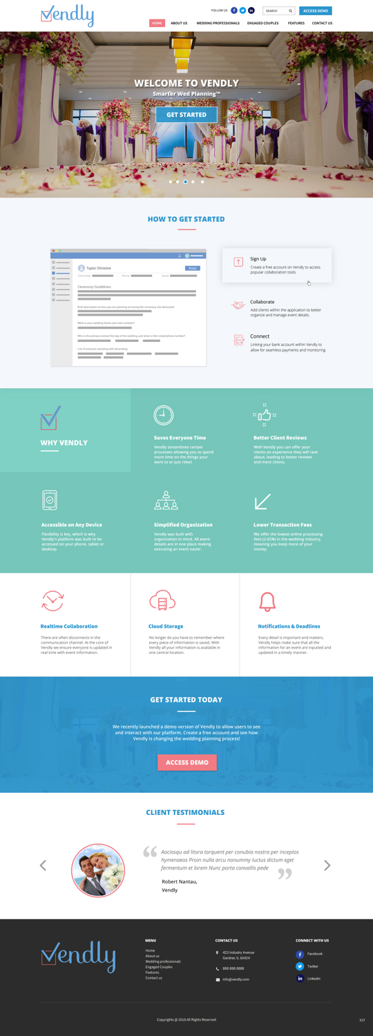Web-Design von pb für Vendly Partners | Design #18156341