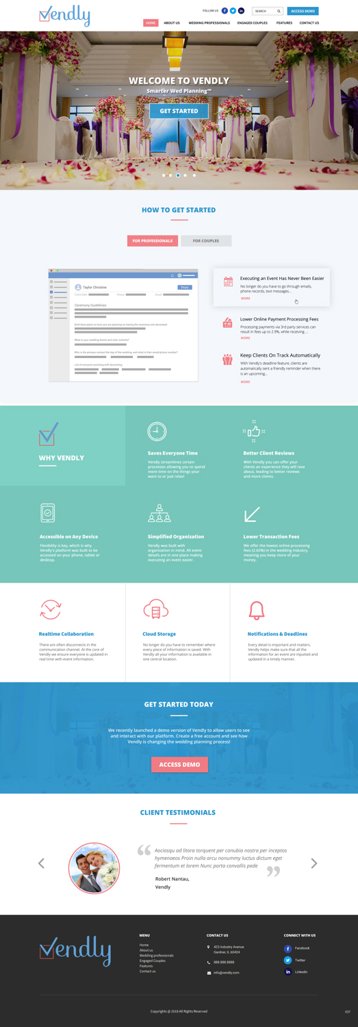 Web Design par pb pour Vendly Partners | Design #18183979