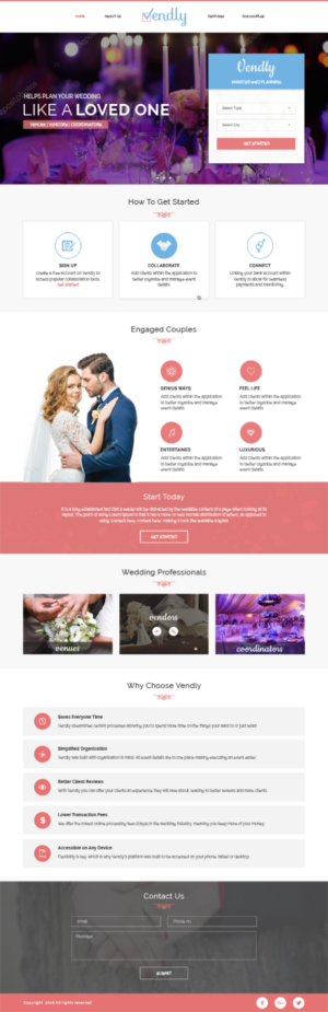 Web Design by Sujit Banerjee for Vendly Partners | Design: #18144966