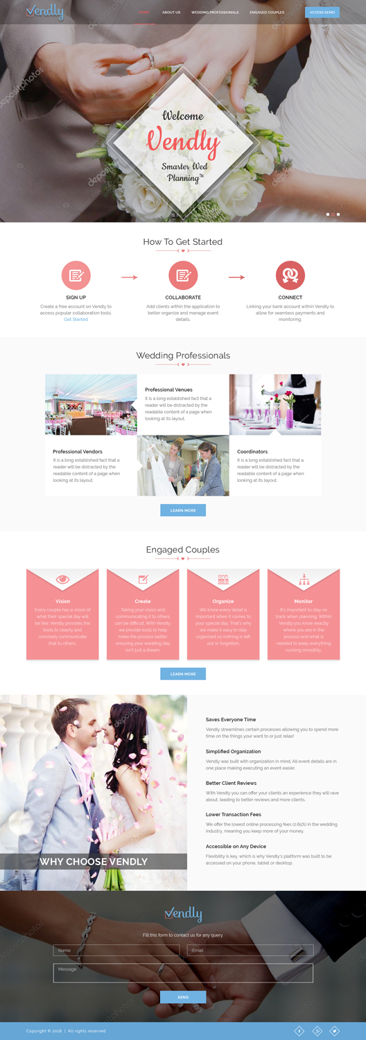 Web Design by Sujit Banerjee for Vendly Partners | Design #18144967