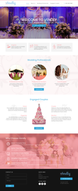 Web Design by Sujit Banerjee for Vendly Partners | Design: #18144968
