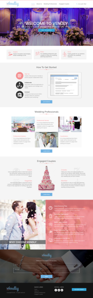 Web Design by Sujit Banerjee for Vendly Partners | Design: #18152022