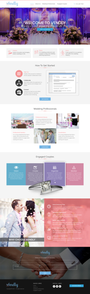 Web Design by Sujit Banerjee for Vendly Partners | Design: #18191341