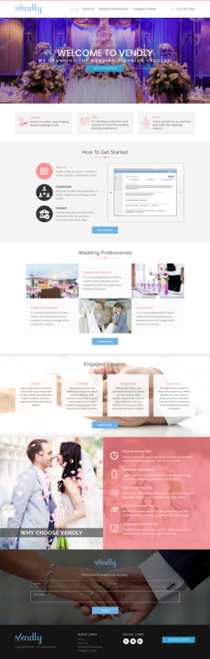 Web Design by Sujit Banerjee for Vendly Partners | Design: #18191342