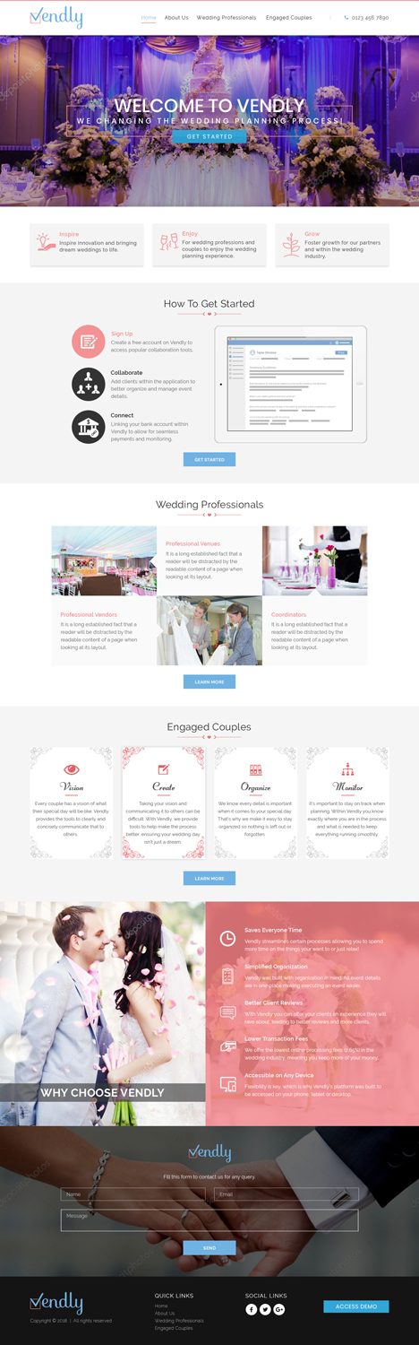 Diseño Web por Sujit Banerjee para Vendly Partners | Diseño #18191376