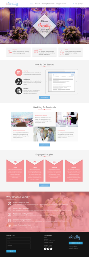 Web Design by Sujit Banerjee for Vendly Partners | Design: #18191377