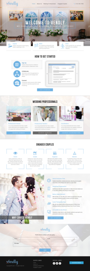 Web Design by Sujit Banerjee for Vendly Partners | Design: #18255302