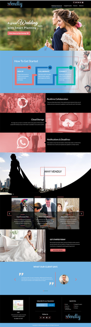 Web Design by Unique UX Designer for Vendly Partners | Design: #18270260