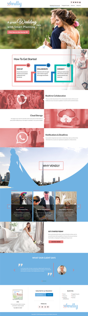 Web Design by Unique UX Designer for Vendly Partners | Design: #18276047