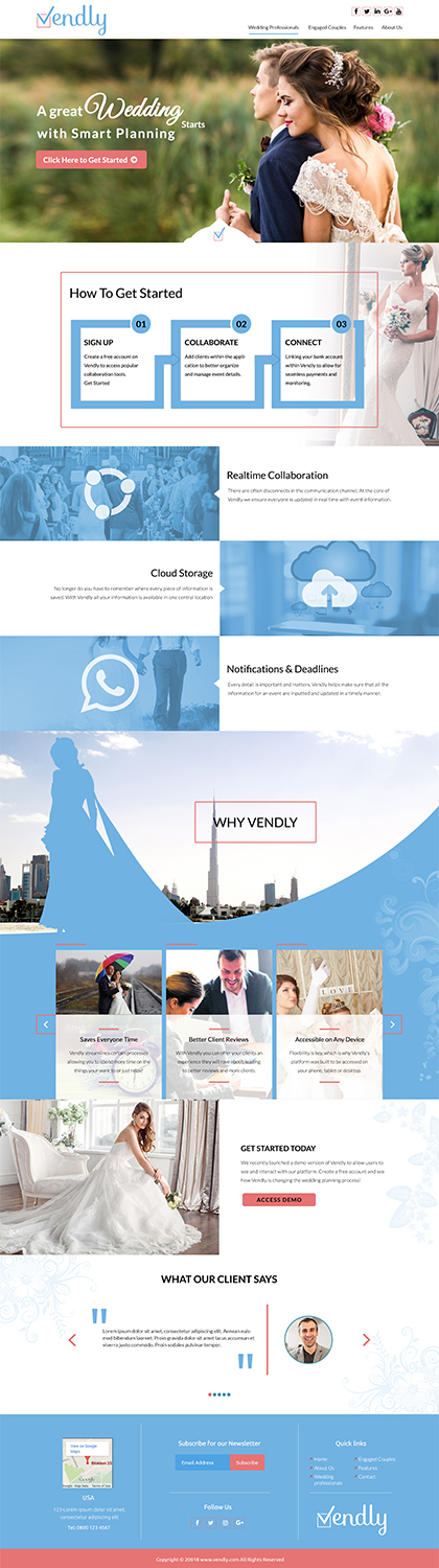 Web Design by Unique UX Designer for Vendly Partners | Design #18292871