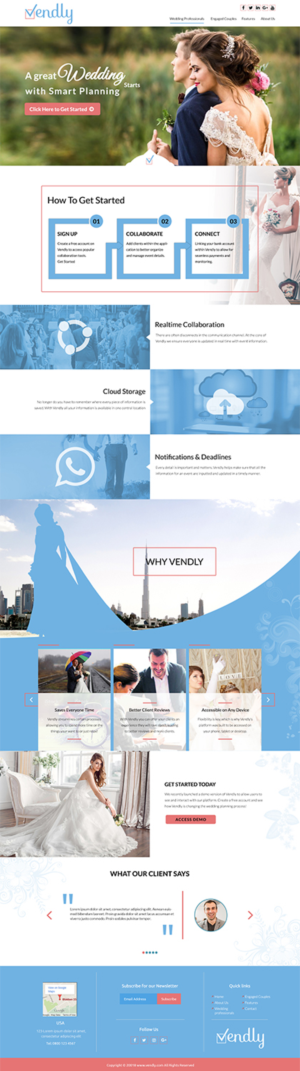 Web Design by Unique UX Designer for Vendly Partners | Design: #18292871