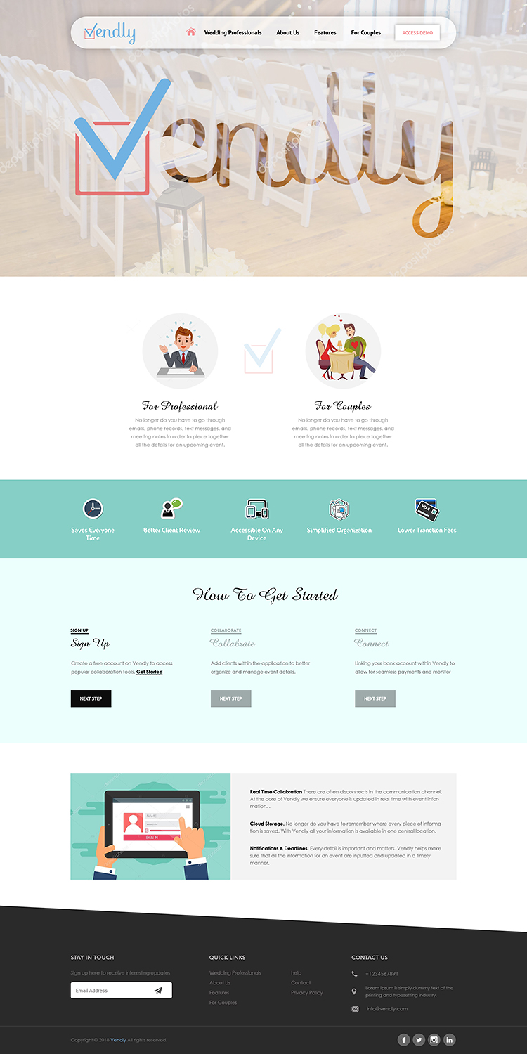 Web Design by PiXthemes for Vendly Partners | Design #18212792
