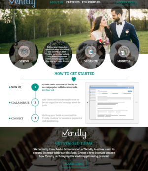 Web Design by kartik 3 for Vendly Partners | Design: #18287135